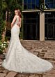 Marys Bridal M772 Keyhole Back Cap Sleeve Wedding Dress