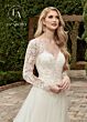 Marys Bridal M786 Cage Skirt Illusion Sleeve Bridal Gown