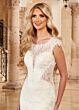 Marys Bridal M805 Illusion Side Scoop Neck Wedding Gown