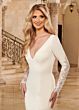 Marys Bridal M807 Cutaway Train Cutout Back Wedding Gown