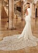Marys Bridal M807 Cutaway Train Cutout Back Wedding Gown