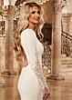 Marys Bridal M807 Cutaway Train Cutout Back Wedding Gown