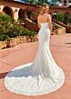 Marys Bridal M821 Glitter Cape Spaghetti Straps Wedding Gown