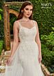 Marys Bridal MB2120 Cage Skirt Cold Shoulder Bridal Gown
