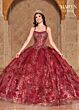 Marys Bridal MQ2126 Spaghetti Strap Glitter Dress