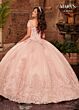 Marys Bridal MQ2129 Off The Shoulder Embroidered Quinceanera Gown