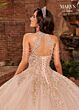 Marys Bridal MQ2137 Halter Neck Cutout Back Quince Gown