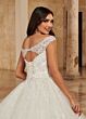 Marys Bridal MB6083 Hug Shoulder Neckline Sparkle Wedding Dress