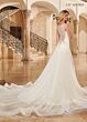 Marys Bridal M800 Illusion Back Detachable Train Wedding Dress