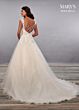 Marys Bridal MB2096 Strappy Back Cap Sleeve Wedding Dress