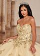 Marys Bridal MQ2146 Removable Sleeves Strapless Quinceanera Gown
