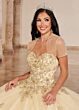Marys Bridal MQ2146 Removable Sleeves Strapless Quinceanera Gown