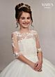 Marys Angel MB9048 Lace Bodice Three Quarter Sleeve Flower Girl Dress
