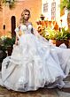 Rachel Allan RB3163 Flounce Skirt Off The Shoulder Bridal Gown