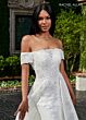 Rachel Allan RB4148 Detachable Train Off The Shoulder Wedding Gown