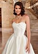 Rachel Allan RB5002 Petal Train Strapless Sweetheart Wedding Dress