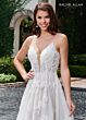 Rachel Allan RB5007 Floral Beadwork Open Back Wedding Gown