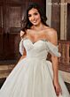 Rachel Allan RB6115 Pleated Bodice Off The Shoulder Wedding Gown