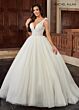 Rachel Allan RB6116 Detachable Cape V-Neck Wedding Gown