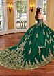 Rachel Allan RQ2170 Detachable Cape Strapless Sweetheart Quince Gown