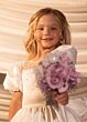 Rachel Allan RB9181 Jewel Neckline Puff Sleeves Flower Girl Dress