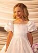 Rachel Allan RB9181 Jewel Neckline Puff Sleeves Flower Girl Dress