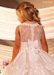 Rachel Allan RB9182 Ruched Waistband Button-Down Flower Girl Dress