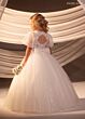 Rachel Allan RB9188 Puff Sleeves Lace Cut-Out Back Flower Girl Dress