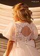 Rachel Allan RB9188 Puff Sleeves Lace Cut-Out Back Flower Girl Dress