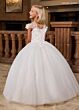 Rachel Allan RB9175 Floral Yoke Cap Sleeves Dress