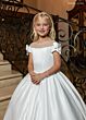 Rachel Allan RB9191 Bow Sleeve Illusion Neck Dress
