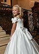 Rachel Allan RB9191 Bow Sleeve Illusion Neck Dress