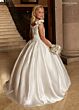 Rachel Allan RB9198 Shoulder Bow Gathered Skirt Dress
