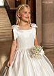 Rachel Allan RB9198 Shoulder Bow Gathered Skirt Dress