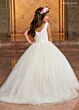 Rachel Allan RB9140 Fringe Strap V-Neck Flower Girl Dress