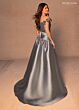 Rachel Allan RB8177 Floral Off-The-Shoulder Neckline Dress