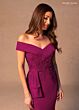 Rachel Allan RB8178 Fitted Bodice Off The Shoulder Dress