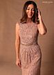 Rachel Allan RB8185 Round Neckline Beaded Waistband Dress