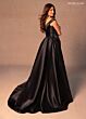 Rachel Allan RB8186 Off-The-Shoulder Bow Waistband Dress