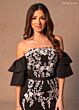 Rachel Allan RB8187 Off-The-Shoulder Ruffle Sleeves Dress