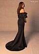 Rachel Allan RB8187 Off-The-Shoulder Ruffle Sleeves Dress