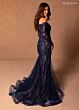 Rachel Allan RB8192 Fitted Top Illusion Long-Sleeves Dress