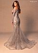 Rachel Allan RB8192 Fitted Top Illusion Long-Sleeves Dress