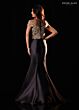 Rachel Allan RB8233 Cap Sleeve Illusion Neck Mermaid Dress