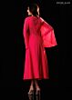 Rachel Allan RB8234 A-Line Angel Sleeve V-Neck Dress