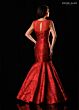 Rachel Allan RB8236 Sheer Neck Keyhole Back Dress