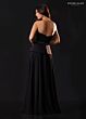 Rachel Allan RB8237 Asymmetric Neck Peplum A-Line Dress