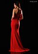Rachel Allan RB8238 Asymmetric Neck Shoulder Bow Dress