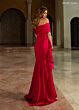 Rachel Allan RB8202 High Slit Off The Shoulder Dress