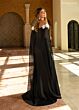 Rachel Allan RB8208 Cape Sleeve Curve Neckline Dress